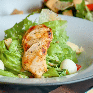 Caesar salad with grilled chicken